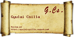 Gyulai Csilla névjegykártya