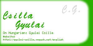 csilla gyulai business card